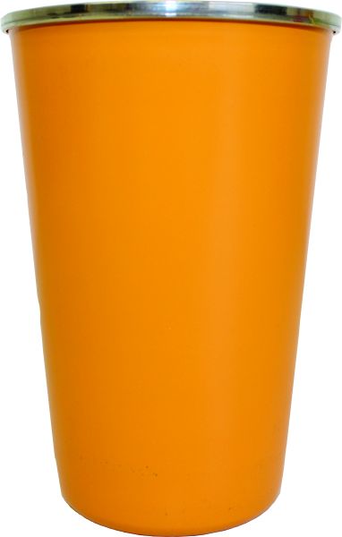 Leisurequip S/Steel Tumbler- 8.0cm/330ml - with Rolled Edge Burnt Orange