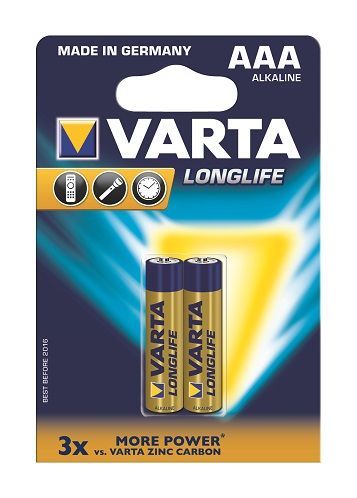 Varta AAA Longlife Batteries - 2 Pack