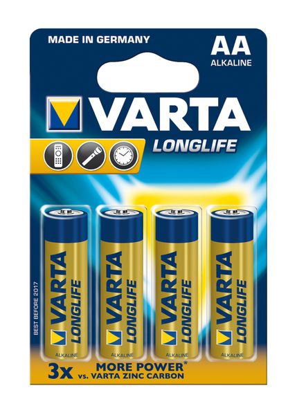 Varta AA Longlife Batteries - 4 Pack