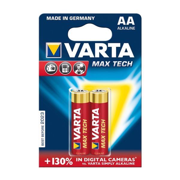 Varta AA Max Tech Batteries - 2 Pack