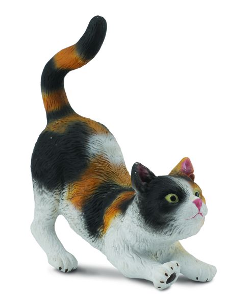 Collecta Cats&amp;Dogs-3-Colour House Cat - Stretching-S