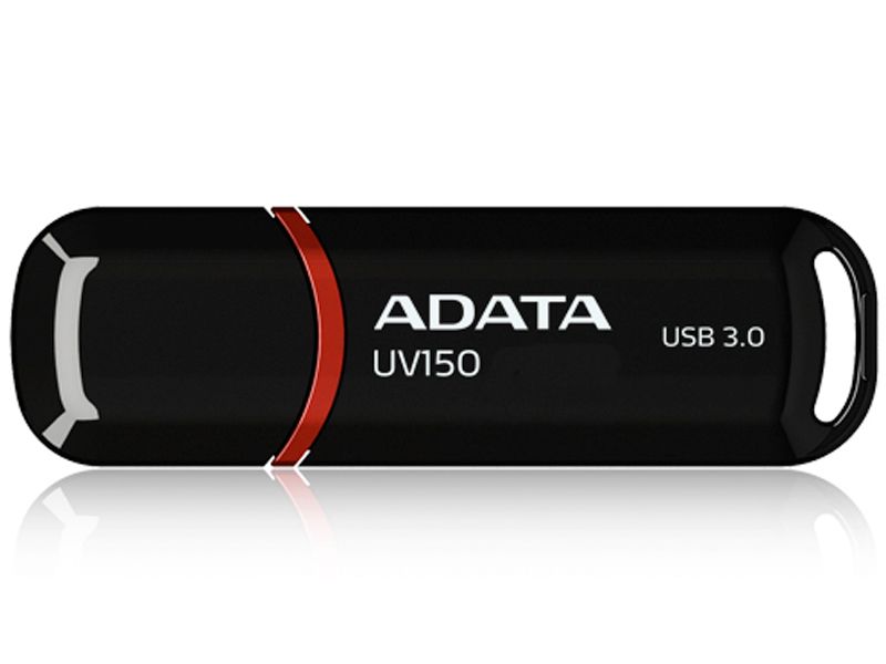 Adata UV150 32GB Lanyard Dash Drive - Black/Red
