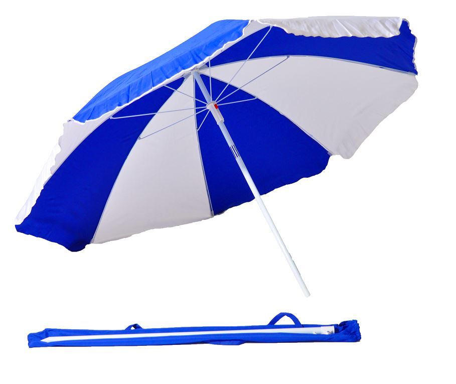 St Umbrellas Beach Umbrella Royal Blue and White Buy Online in