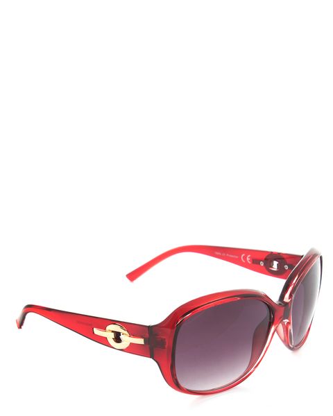 Bad Girl Flat Out Fab Sunglasses in Red