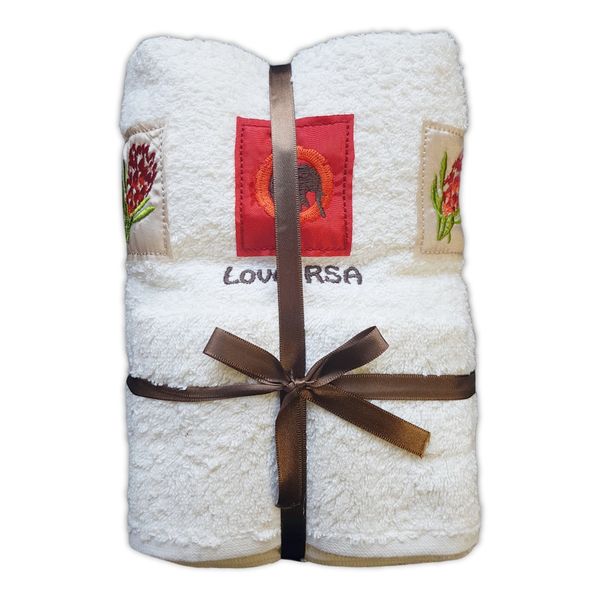 Zorbatex - 3 Piece Love RSA Towel Gift Set - Cream