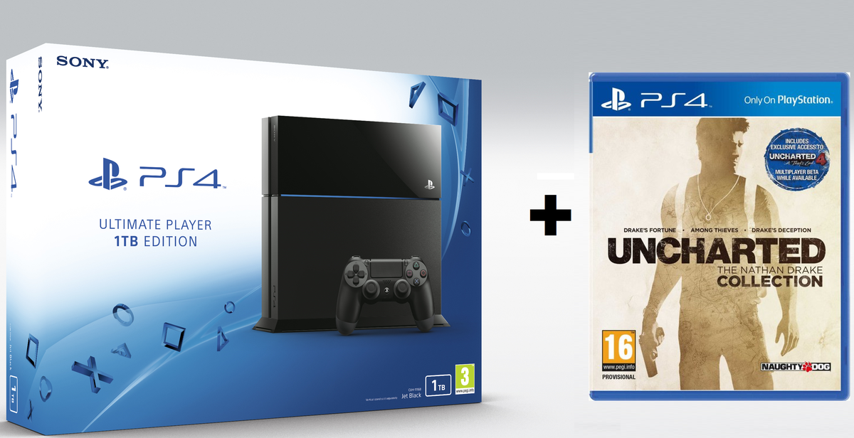 PS4 1TB Console + Uncharted Nathan Drake Collection (PS4) Buy Online