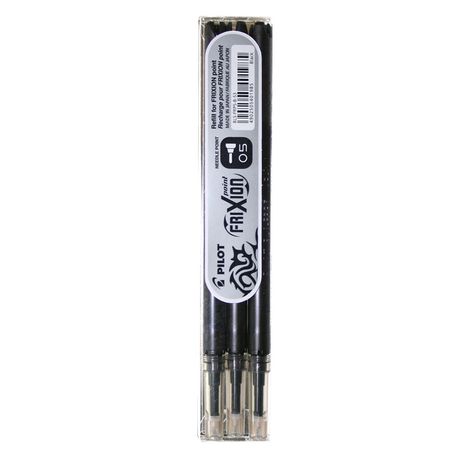 Pilot Frixion Point Erasable Pen Refills - 0.5mm Black (3 Pack), Shop  Today. Get it Tomorrow!
