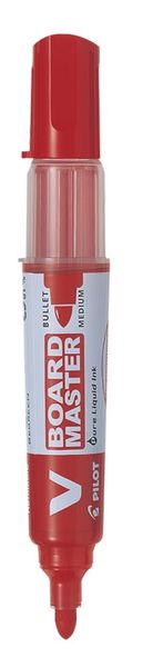Pilot V Board Master Bullet Tip Whiteboard Marker - Red