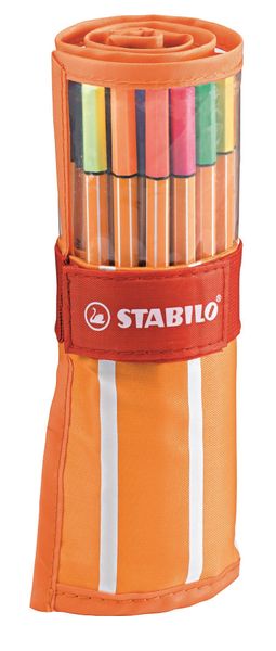 Stabilo Point 88 Fineliners - Rollerset of 30