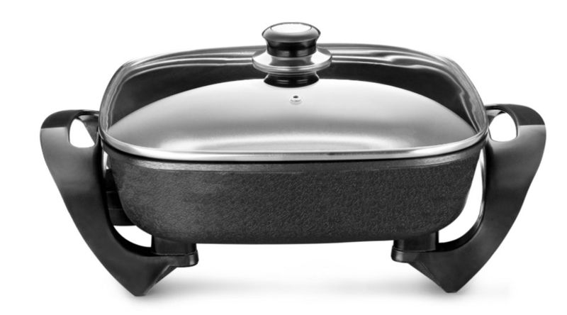 Sunbeam - 4 Litre Non Stick Electric Frying Pan &amp; Lid - Black - SEFP-750