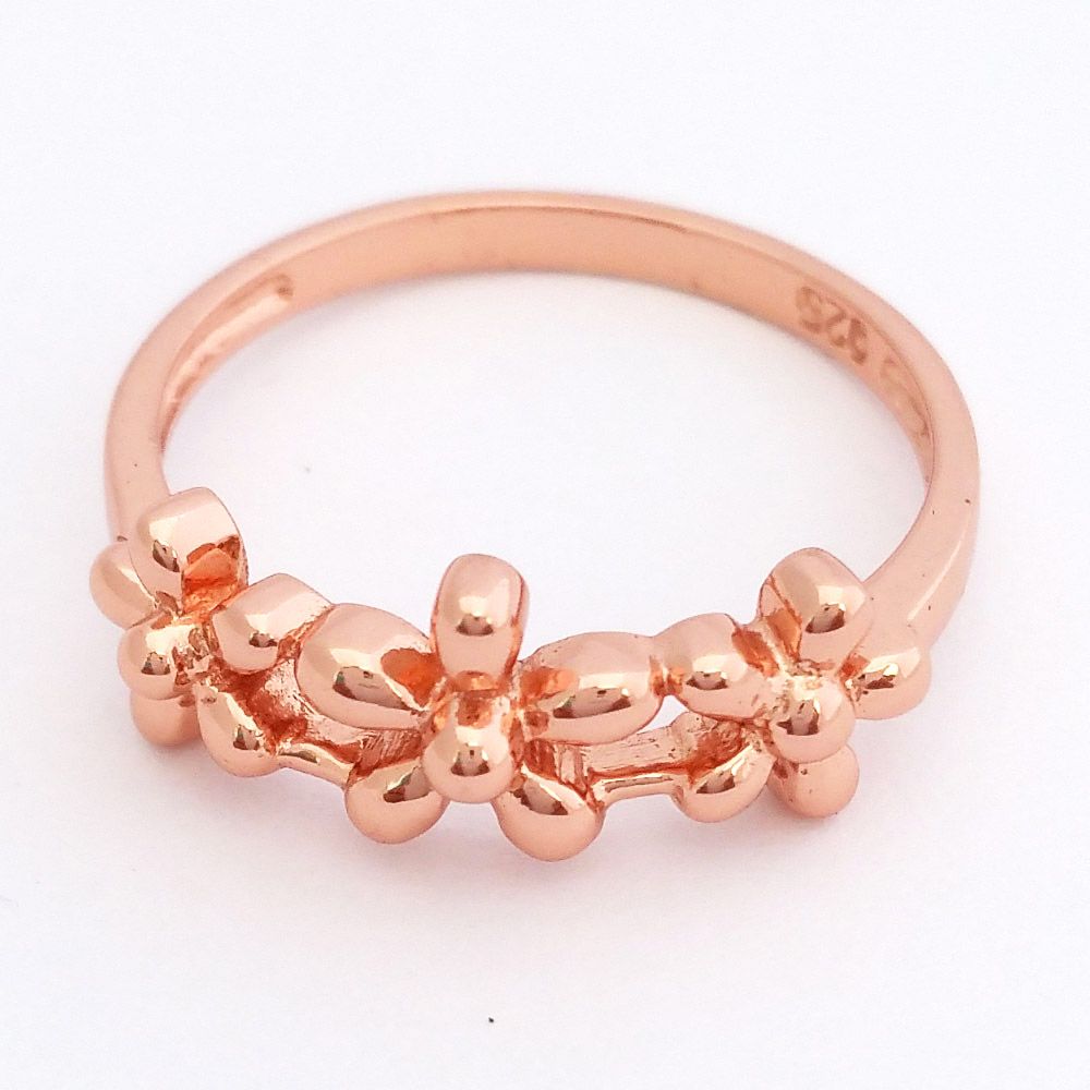 Yesterday Today Tomorrow Flower Ring - Rose Gold (Size: P) | Shop Today ...