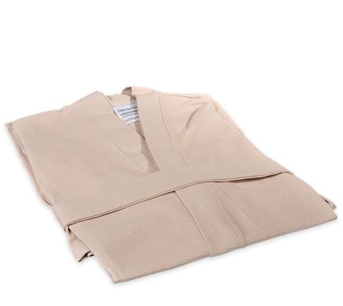 Club Classique - Waffle Weave Bathrobe - Cream