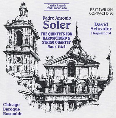 David Schrader - Soler: Harpsichord Qits No 4 6 (CD)