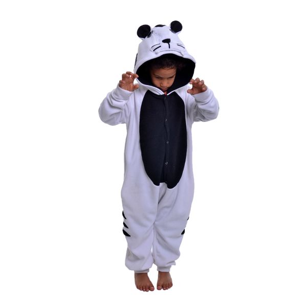 Kids White Tiger Onesie image