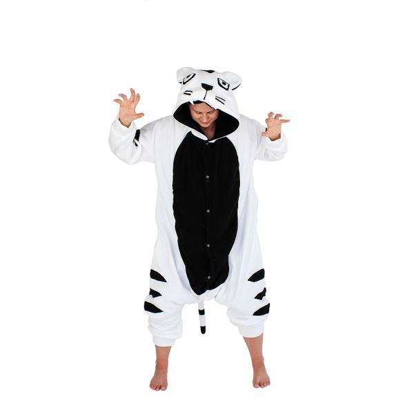 aFreaka - Adults White Tiger Onesie