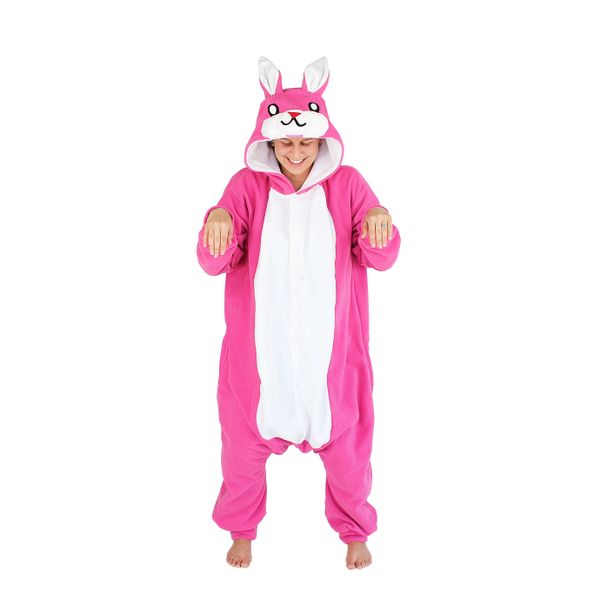 aFreaka - Adults Pink Bunny Onesie