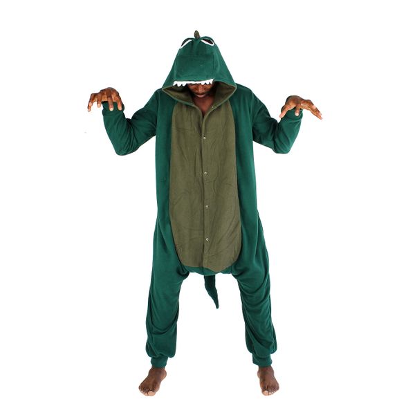 aFreaka - Adults Pink Dinosaur Onesie