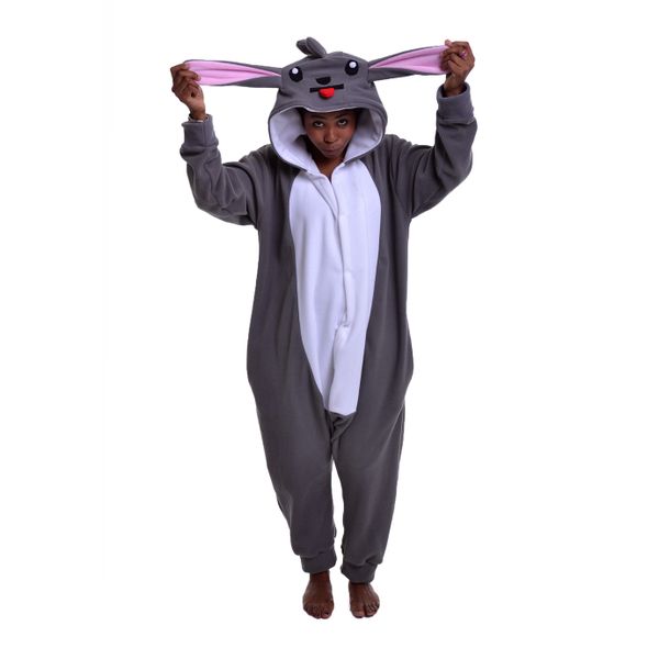 aFREAKa Minccino Inspired Onesie in Grey &amp; White