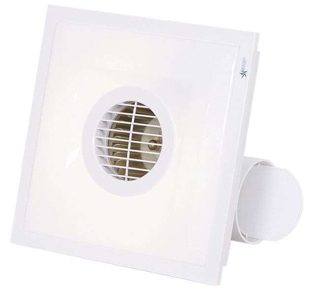 Bright Star - Square Bathroom Extractor Fan - White | Buy Online in ...