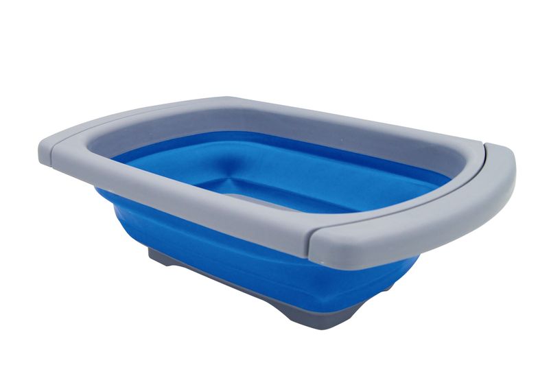 Leisure Quip Blue /Grey Extendible Collapsible Washing Up Bowl