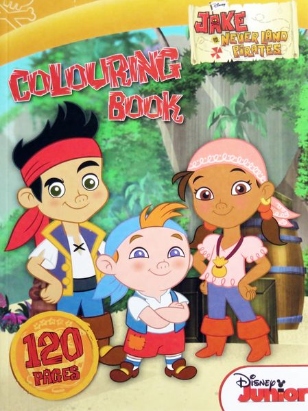 Disney Junior Jake &amp; The Neverland Pirates 120 Page Colouring Book