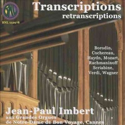 Transcriptions for Organ - (Import CD)