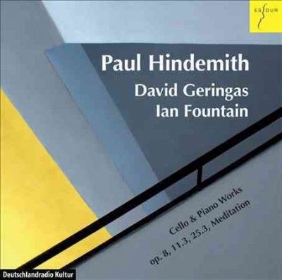 Hindemith: Cello and Piano Works, Op. 8, 11.3, 25.3, Meditation (CD / Album)