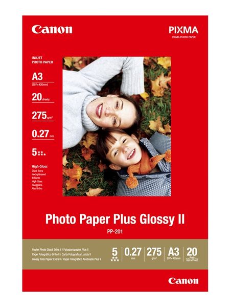 Canon PP-201 Plus Glossy II A3 Photo Paper (20 Sheets)