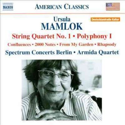 Spectrum Concerts Be - Mamlok: String Qt No 1/polyphony I (CD)