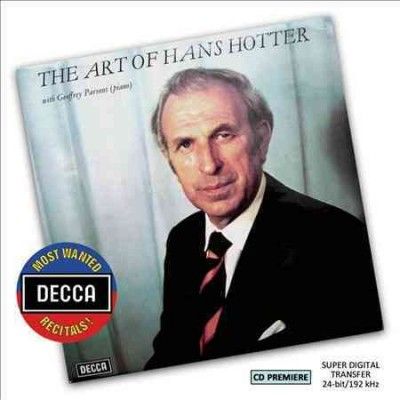 Hans Hotter - Most Wanted Recitals: Art Of Hans Hott (CD)