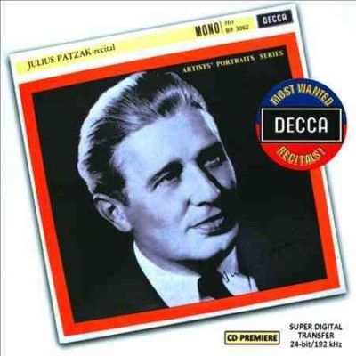 Julius Patzak - Most Wanted Recitals: Julius Patzak R (CD)