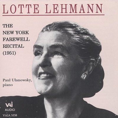 Lotte Lehmann - Town Hall Farewell (CD)