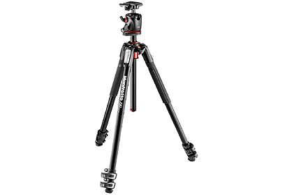 Manfrotto MK190XPRO3-BHQ2 New 190 Aluminum 3-Section Tripod with XPRO Q2 Ball Head Black