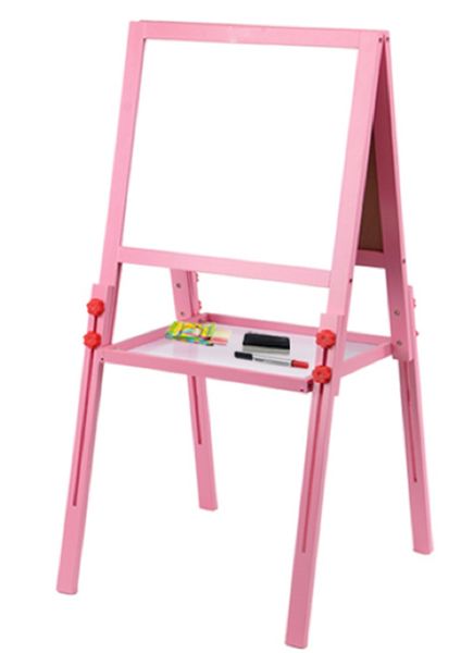 Wooden Easel Board - Two Side Pink