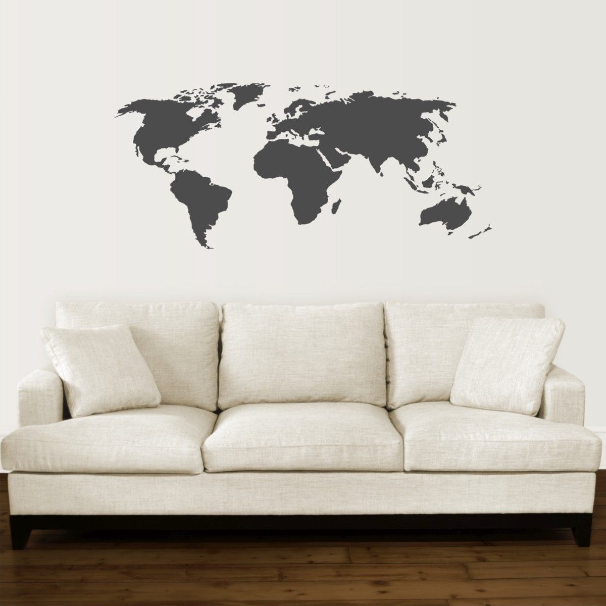 Bedight Wall Art Bedight World Map Vinyl Wall Art