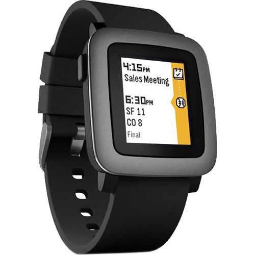 Pebble Time 38mm Smartwatch - Black