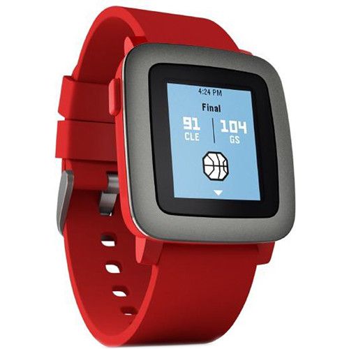 Pebble Time 38mm Smartwatch - Red