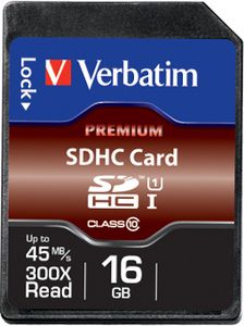 Verbatim 16GB Premium 300x SDHC Card