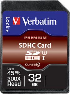 Verbatim 32GB Premium 300x SDHC Card