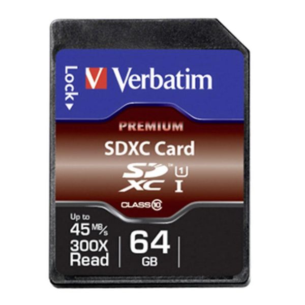 Verbatim 64GB Premium 300x SDXC Card