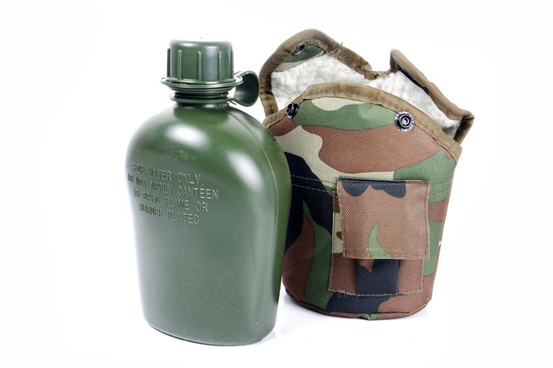 Kaufmann - Water Bottle - Camping accessories - Container - Camo Cover - 1L