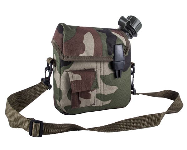 Kaufmann Water Bottle with Camo Cover and Belt - 2 Litre