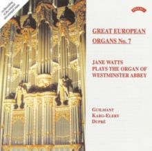 Jane Watts Plays the Organ of Westminster Abbey (CD / Album)