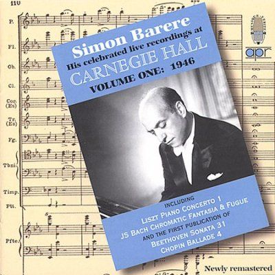 Simon Barere at Carnegie Hall 1 (Nypso, Broekman,barere) (CD / Album)