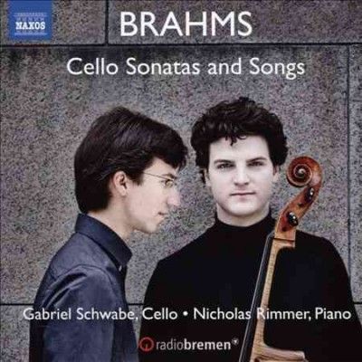 BRAHMS, J.: Cello Sonatas Nos. 1 and 2 / 6 Lieder (arr. G. Schwabe and N. Rimmer for cello and piano) (G. Schwabe, Rimmer) (CD)