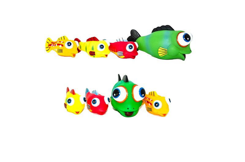 Ideal Toy - Honeybaby Vinyl Fish - 4 Piece