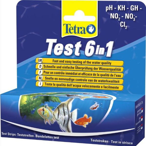 Marltons - Aquarium Test Strip 6-in-1 (PH,KH,GH,NO2,NO3,CL2)