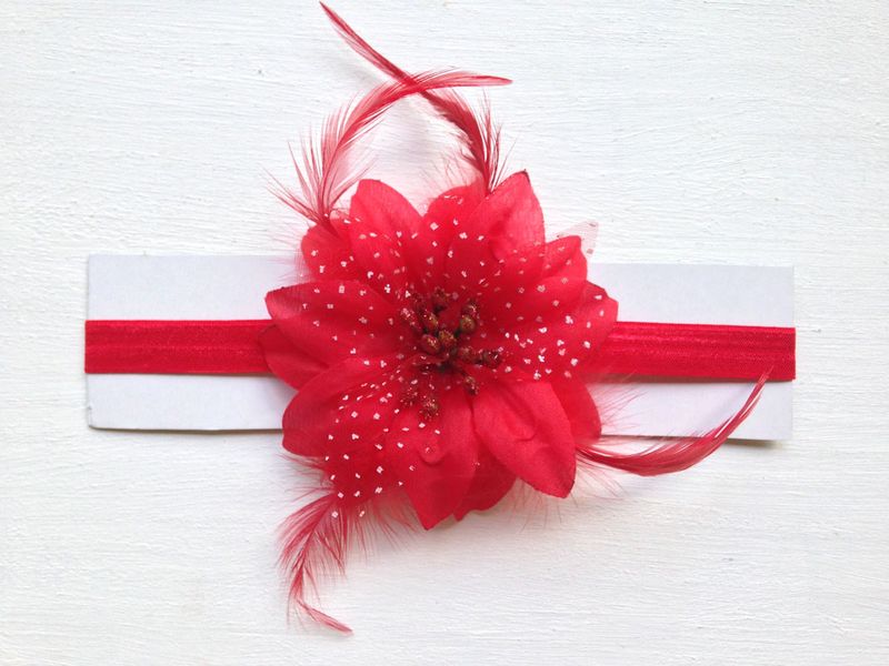 Carla Elastic Headband - White