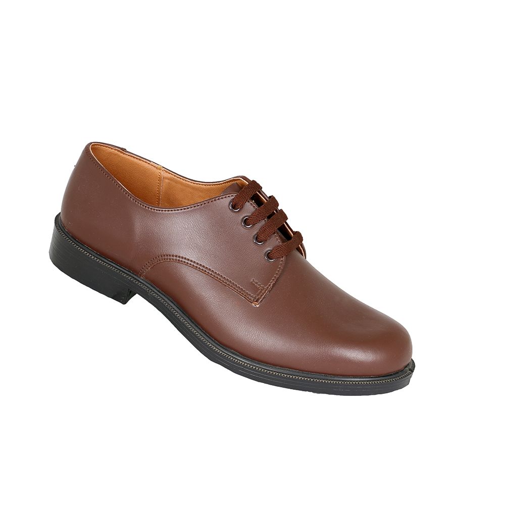 Toughees Hank Boys Lace Up Genuine Leather School Shoe - Brown | Buy ...