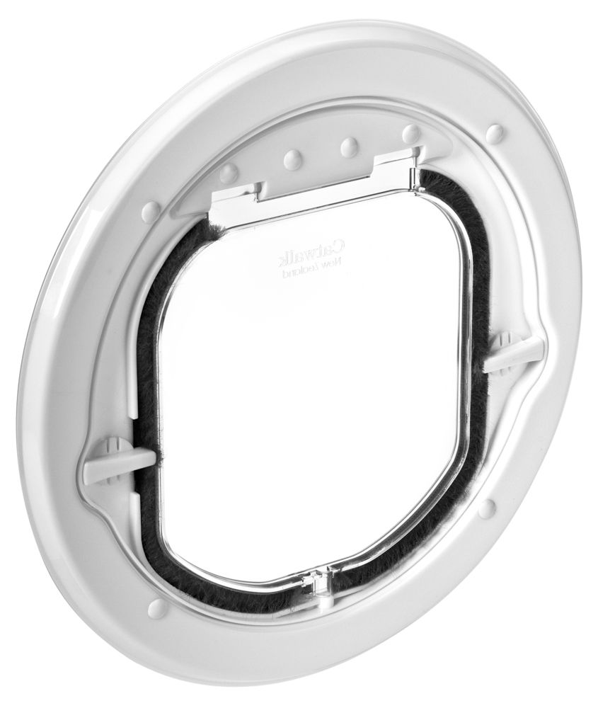 Cat Door Glass Slimline Cat/Dog White 195x185mm Shop Today. Get it